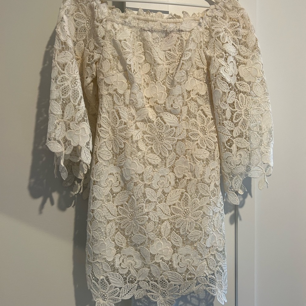 Free people white eyelet dress